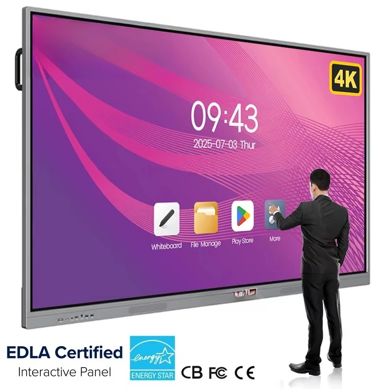 65 75 86 100 110 polegadas Digital Classroom Display Interativo Touch Screen Tablet Quadro Branco Interativo Placa Inteligente