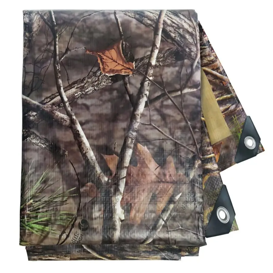 

Прочный тент-покрывало 9 мил, водонепроницаемый, УФ-стойкий, для использования на открытом воздухе, охоты, кемпинга, походов, палаток, навесов, покрытия для полей