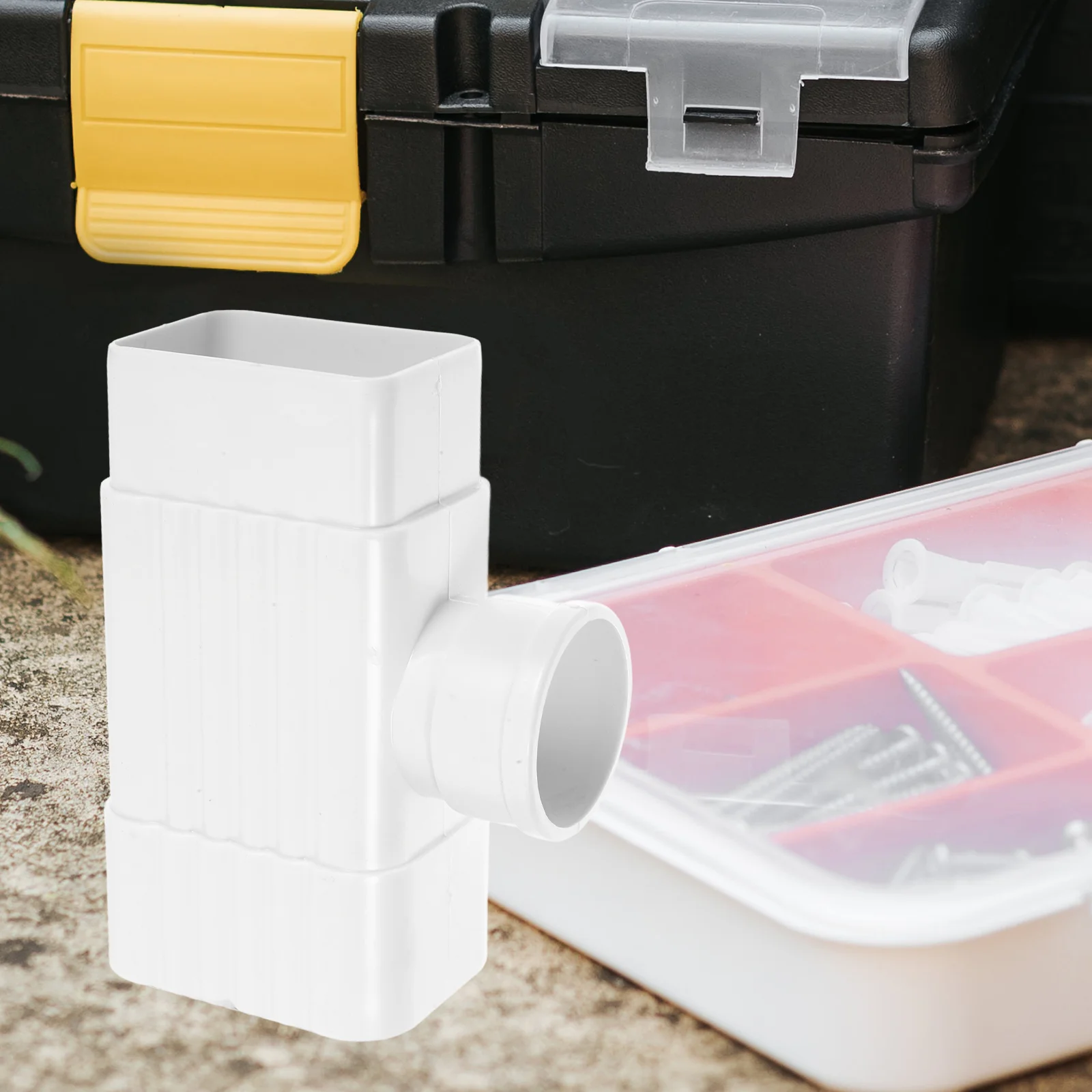 Gutter Drainage System Downspout Extension Diverter Kit Connector Conversion Accessory