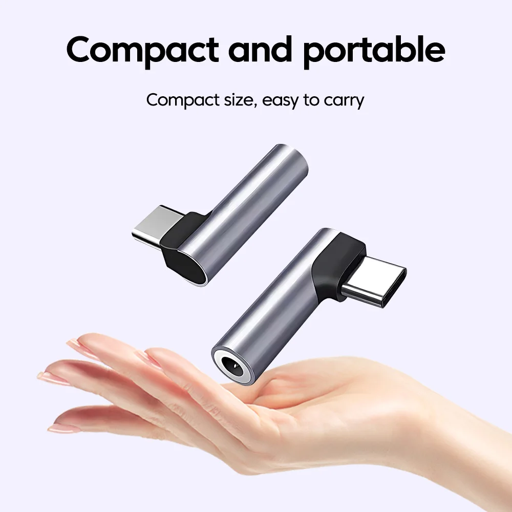 الكوع USB نوع C إلى 3.5 جاك سماعة محول USB-C 3 5 مللي متر محول صوت آيفون 17 16 15 برو ماكس سامسونج هواوي Xiami #6