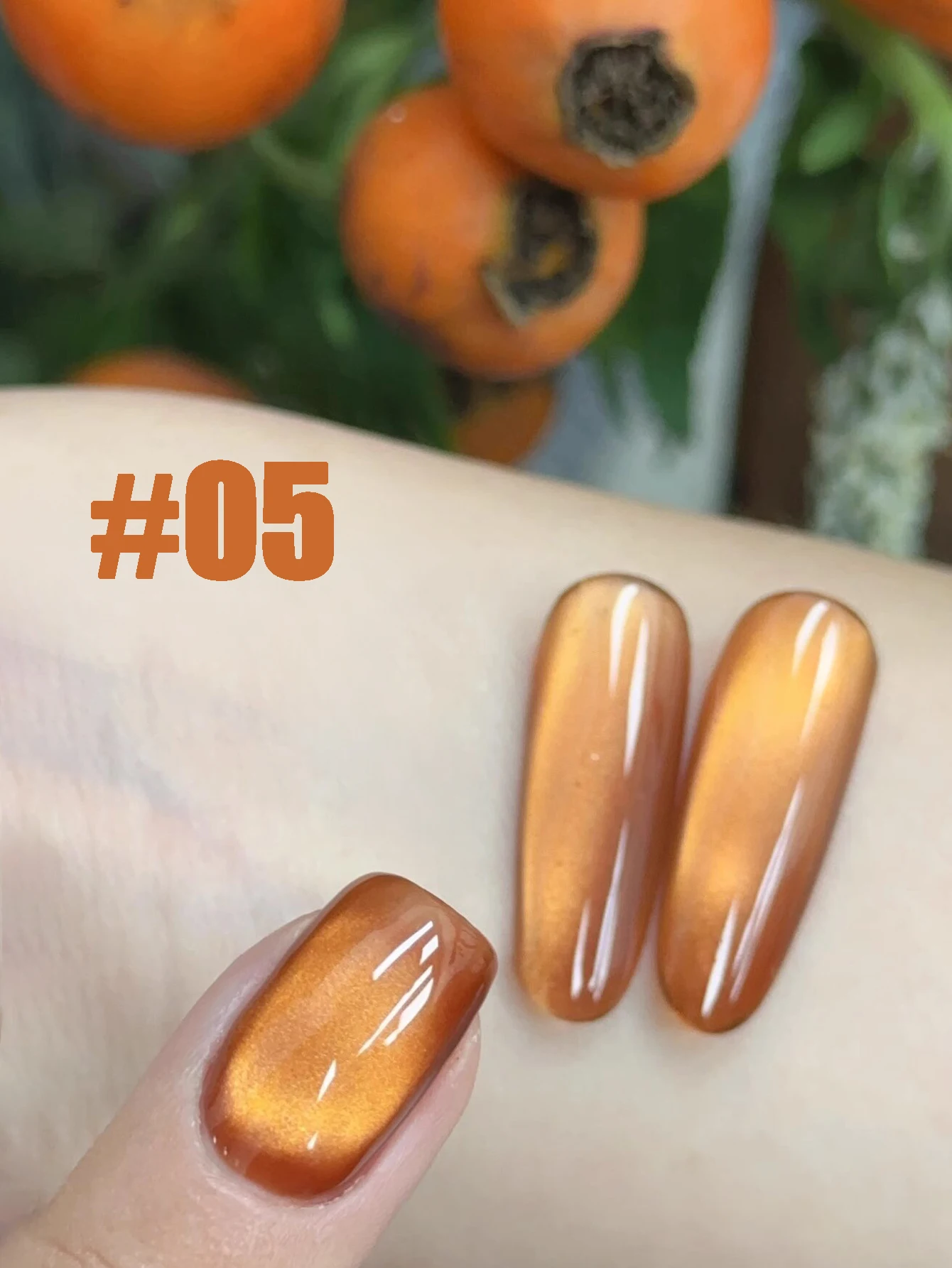 1pcs WS Gold Autumn Top Selling Nail Art Autumn Crystal Cat Eye Amber Glass Bead Cat Eye Armor Gel Nail Polish Nail Supplies