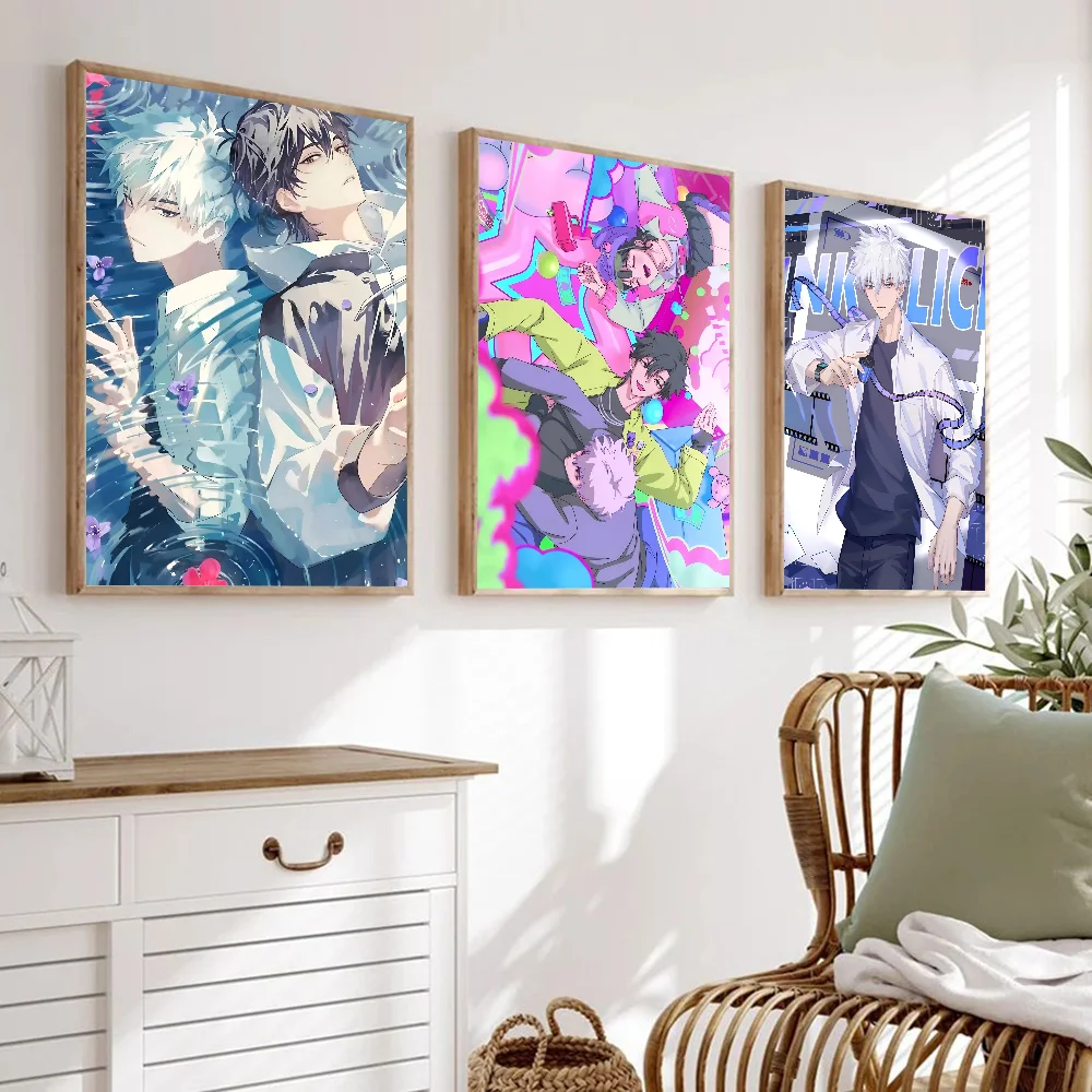 Anime Link Click Posters Stickers Living Room Bedroom Entrance Cafe Wall Art Decoration Painting