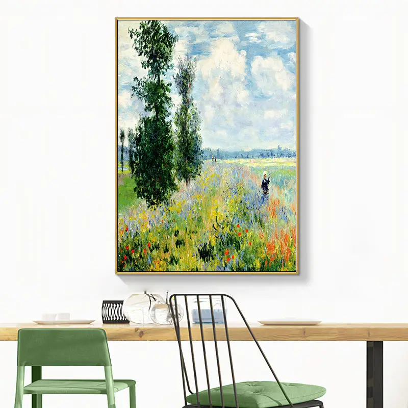 الشمال مجردة النفط اللوحة الزخرفية معلقة اللوحة من صندوق عداد كهربائي غطاء المنزل غرفة جدار الفن جدارية ملصق مع الإطار #3