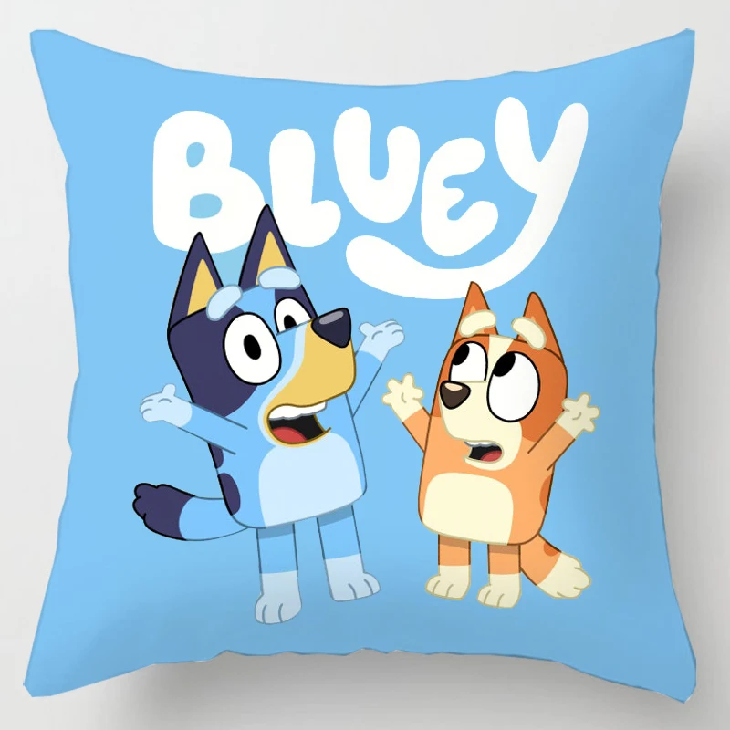 Blues Pillowslip Cartoon Anime Square Plush Cushion Printing Pillowcase Home Bedroom Decoration New Kids Birthday Cute Gifts