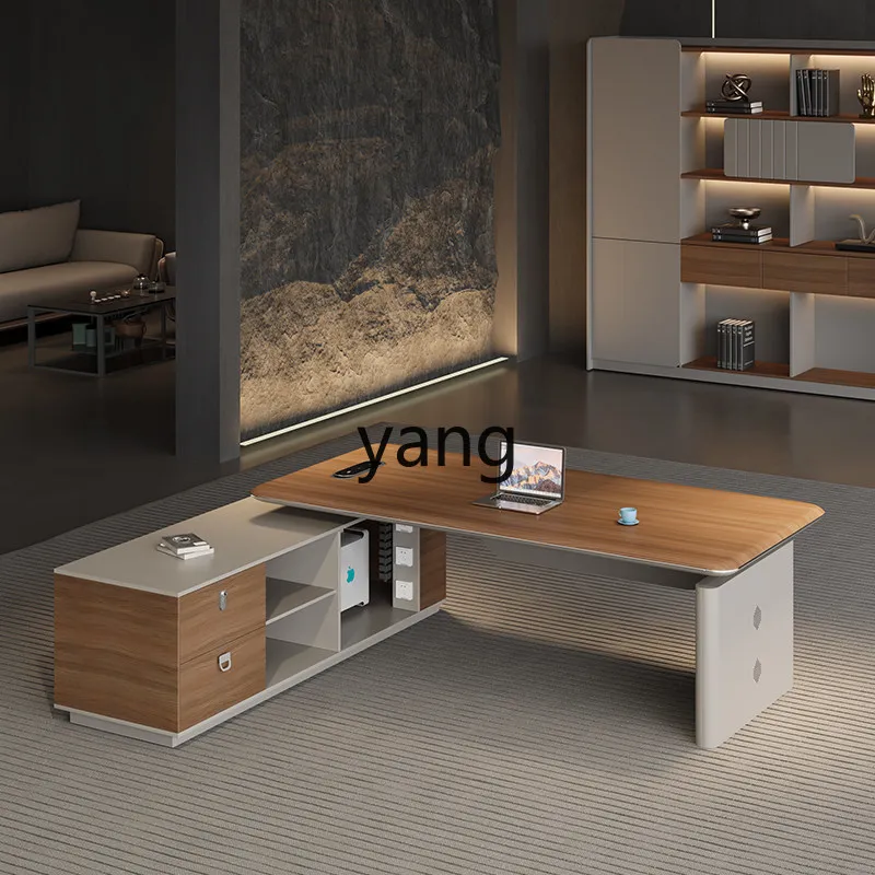 

LMM Intelligent Lifting Office Manager Desk Simple Modern Light Luxury Manager Desk