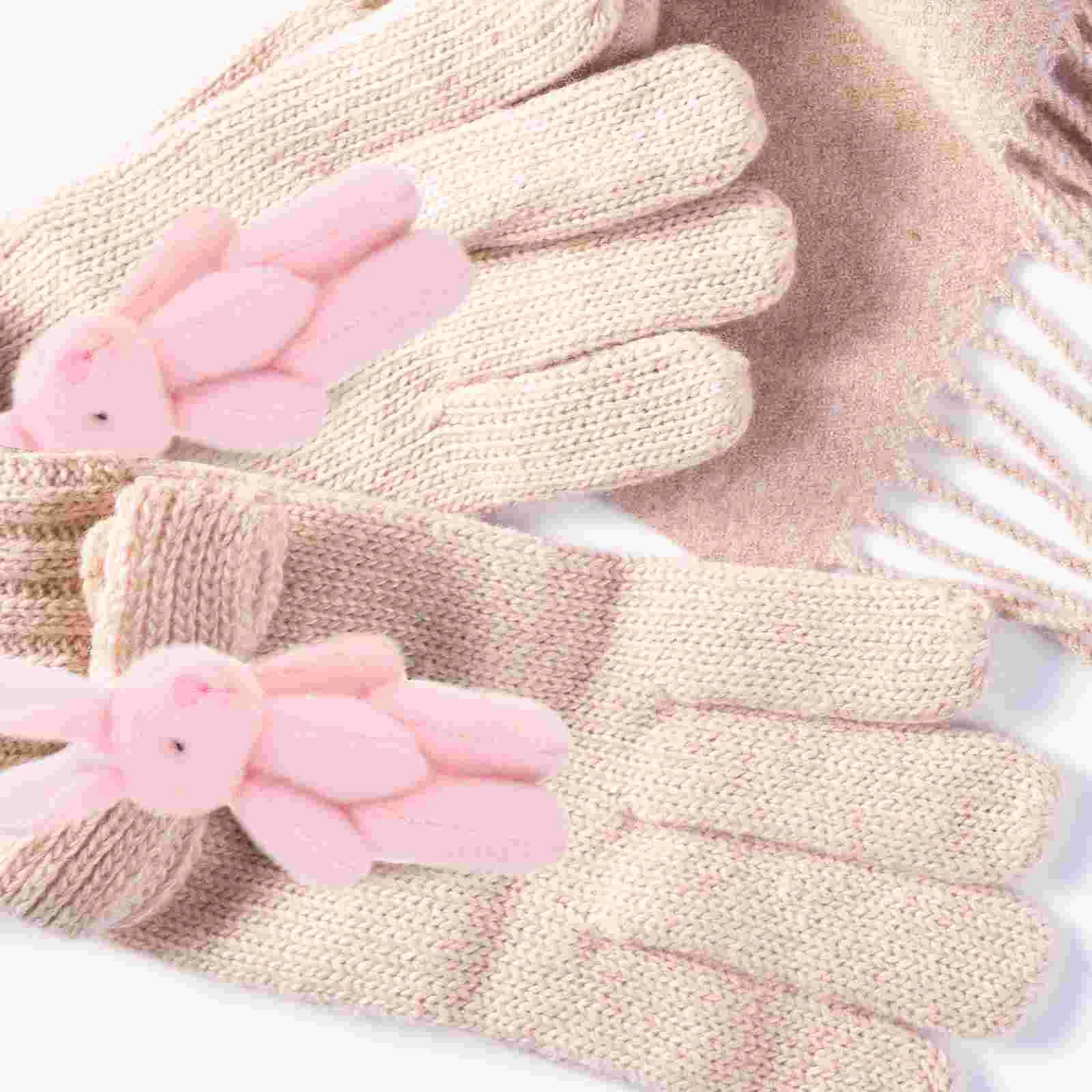 15 Pcs Knuckle Rabbit Pendant Toys Bunny Ornaments Decorate Mini Stuffed Short Plush Animal Small Tiny Bunnies