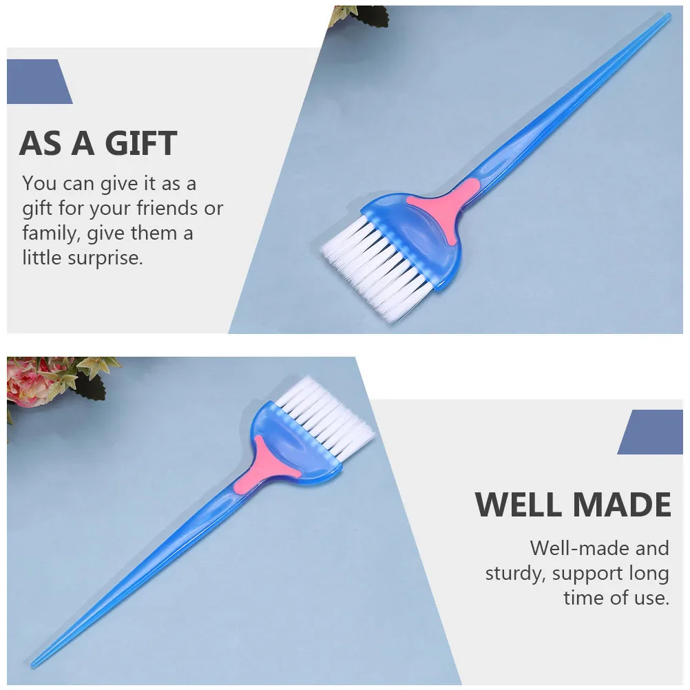 4-teiliges weiches Haarfärbepinsel-Kamm-Set, professionell für Salon-DIY-Färbung, lange, kurze, lockige, glatte Haarbehandlung