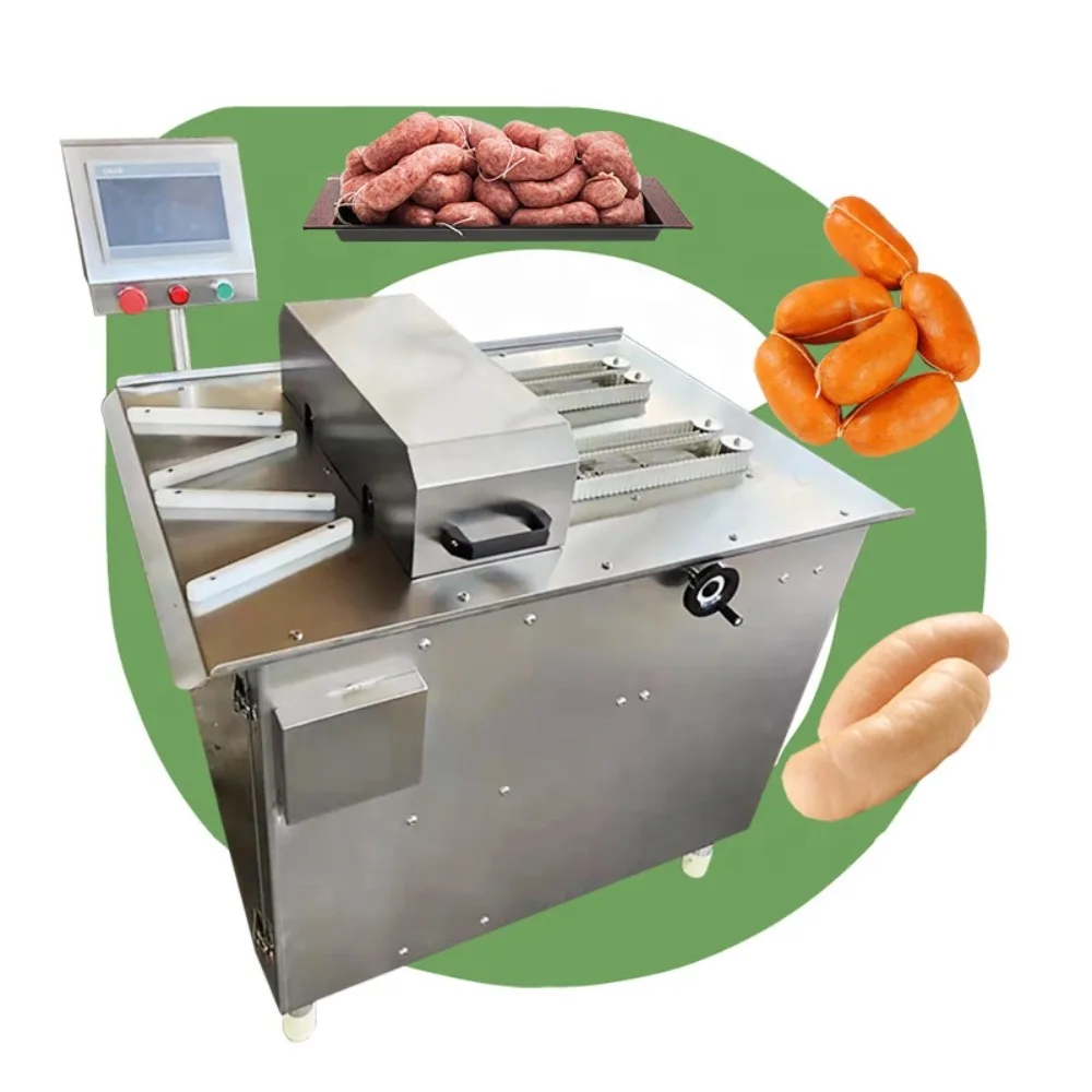 Electric automatic sausage binding machine wire casing hand connector commercial