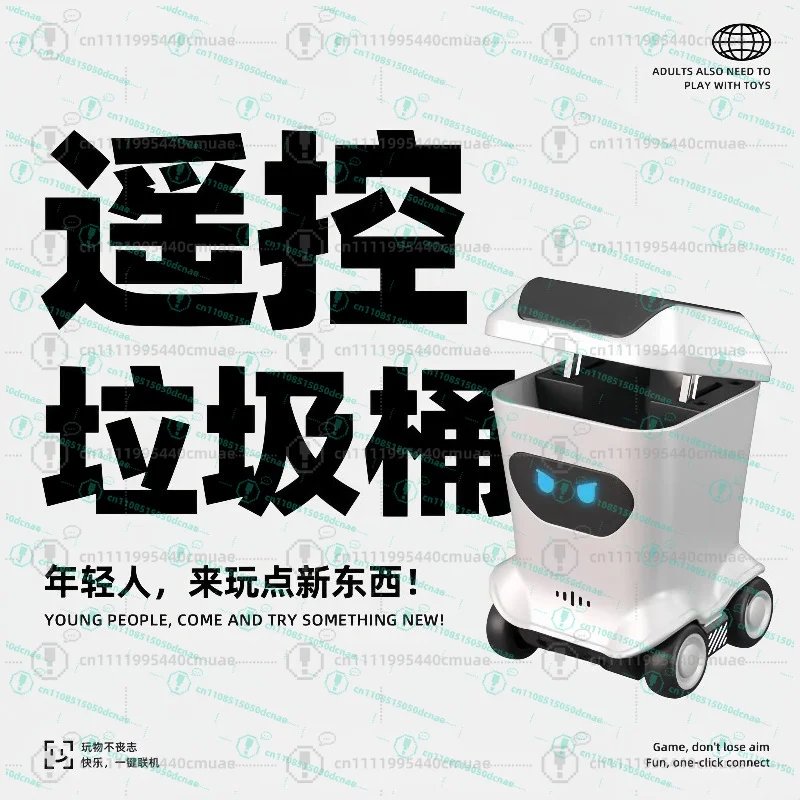 Mini Remote Control Trash Can Desktop 4WD RC Remote Control Car Tide Play Table Children's Boys Toys Birthday Gifts