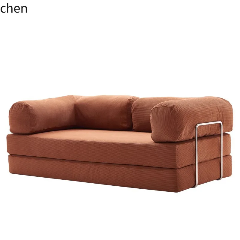 YFY  Vacuum Compression Sofa Fabric Straight Row Detachable Washable Roll Storage Sofa Bed