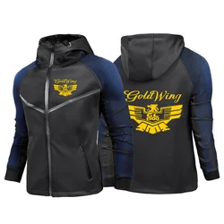 2024 Men New Goldwing GL 1500 Printing Spliced Zipper Hoodie Jacket Cardigan Racing Suits Hoodies Sportswear Tops