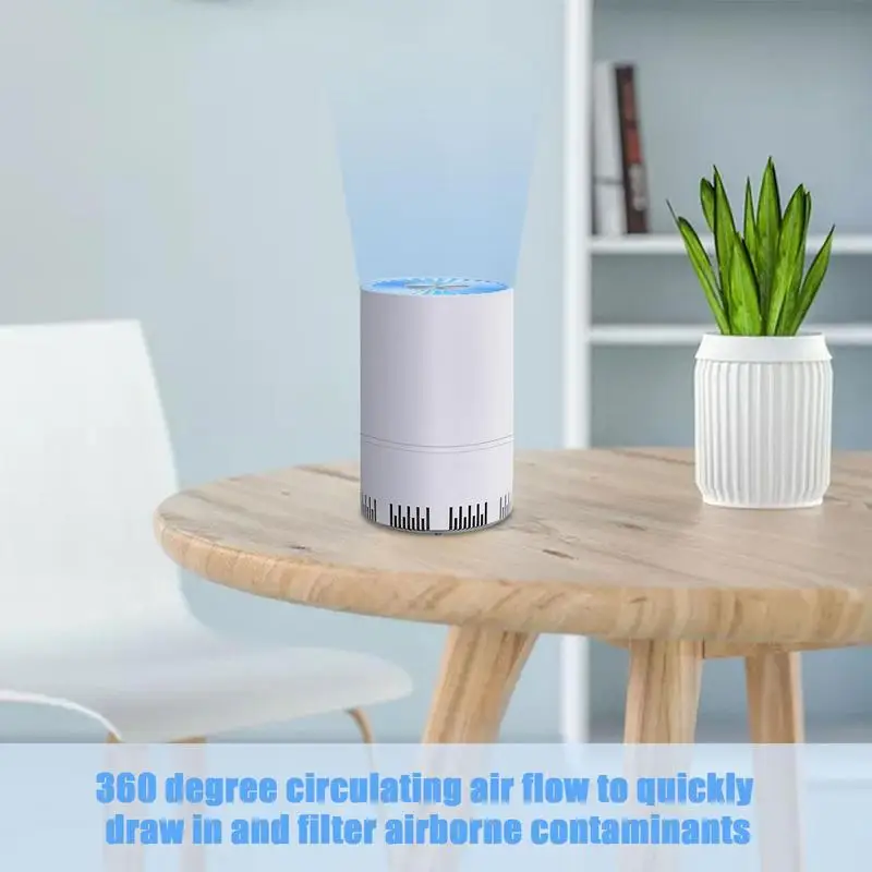 Portable Room Air Purifier With Basic Air Filter Quiet Dust Remover Purifying Air Cleaner Aroma Diffuser For Kitchen Bedroom