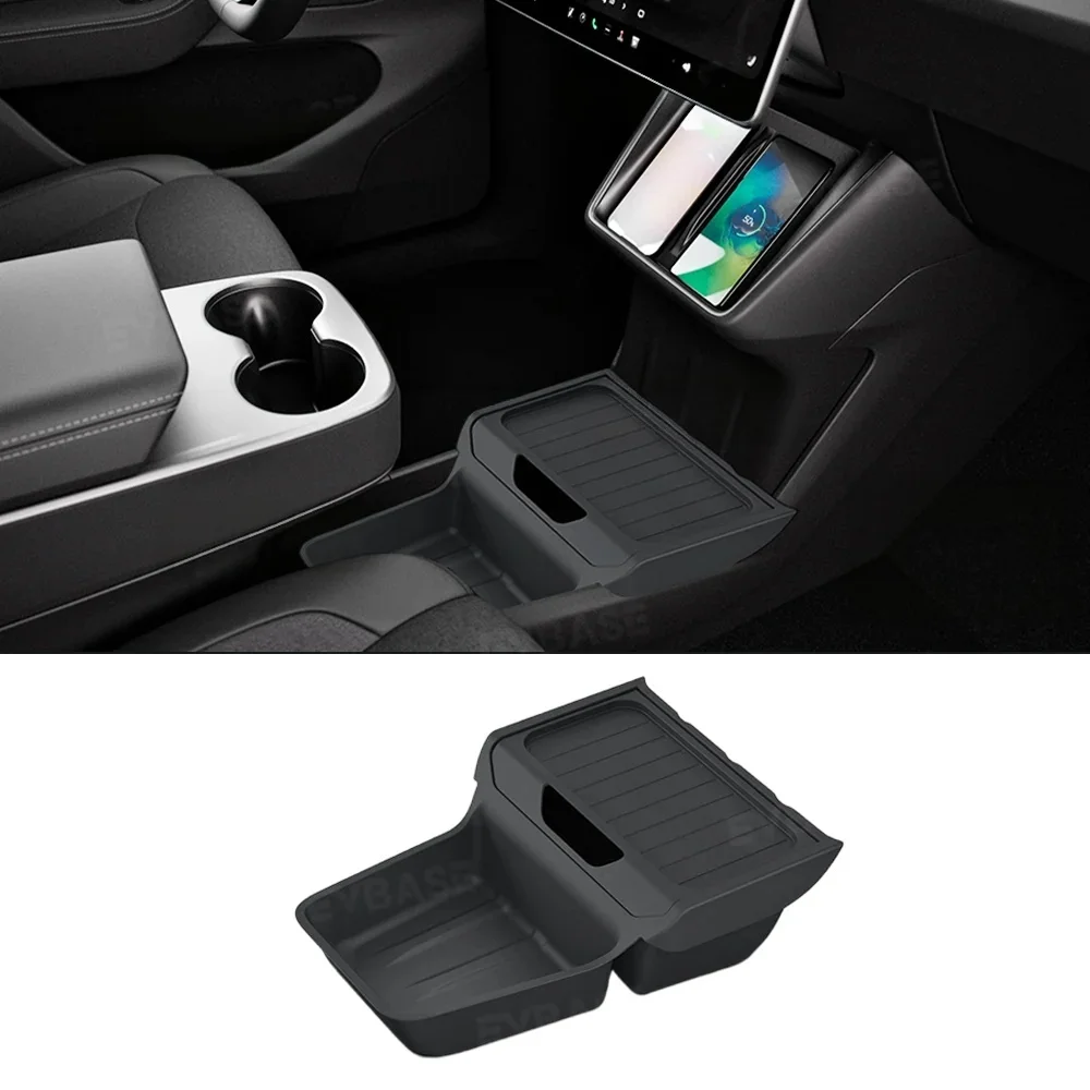 1PC Lower Center Console Organizer Tray For Model Y 2025 Standard Storage Box Stowing Tidying Insert Interior Auto Accessories