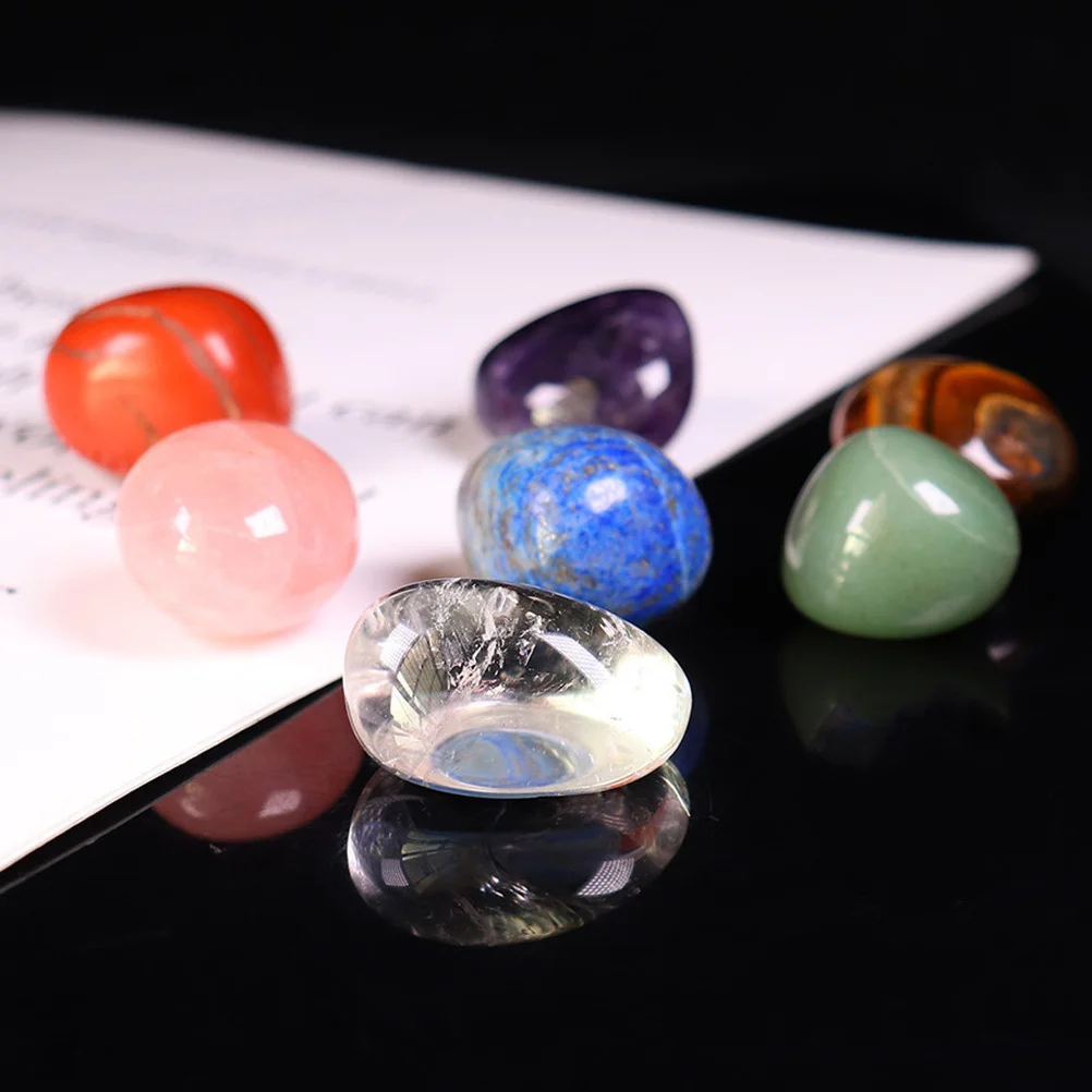 

7 шт., набор хрустальных камней ручной работы из натурального камня для украшения ароматерапии и инструмента для снятия стресса, натуральный хрустальный камень