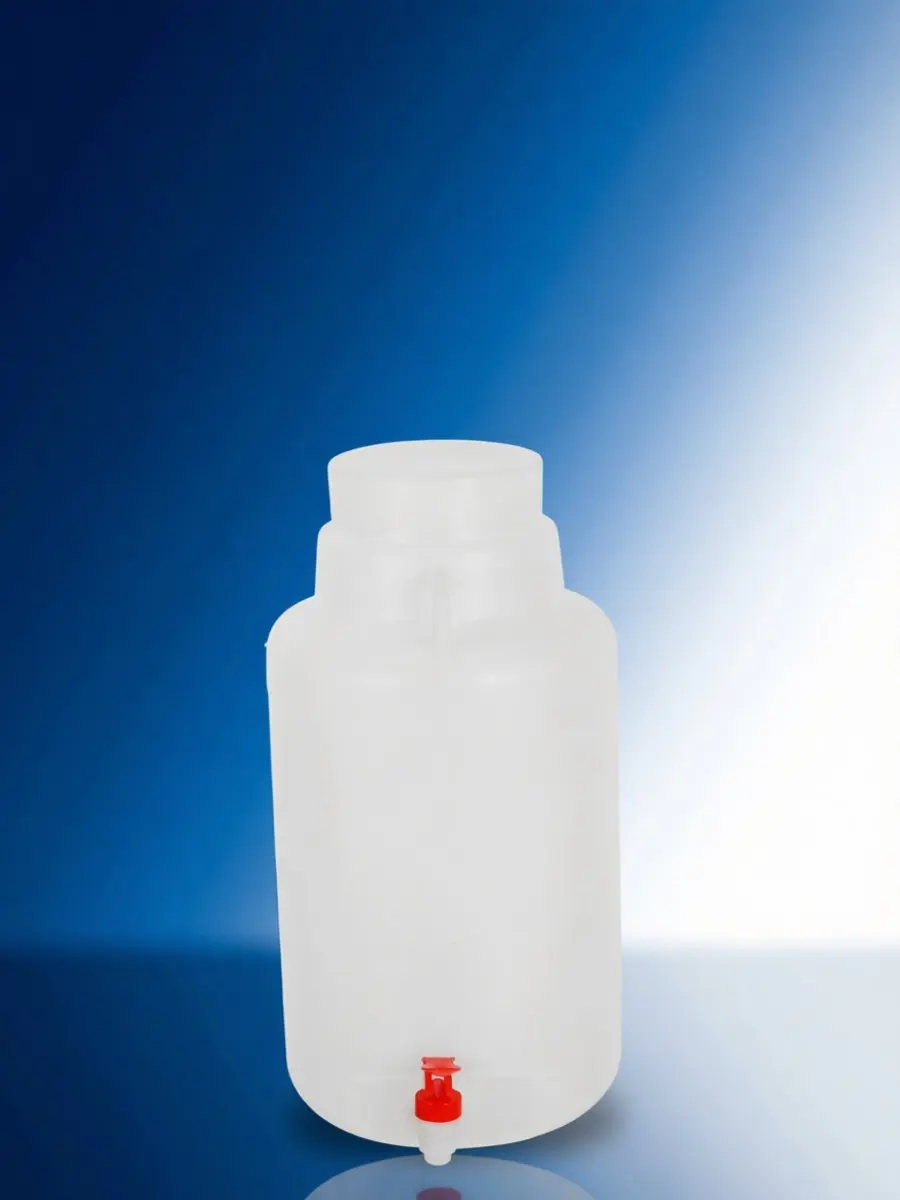 5L Plastic Spigot Bottle Lab Reagent Dispenser Cap Easy Pour Faucet for Water Quality Monitoring Reagent Storage