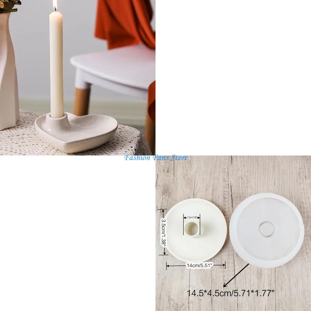 

Resin Holder Molds Heart/Circle Epoxy Molds for Resin Casting Jewelry Storage Box,Ashtray,Home Table Decorations