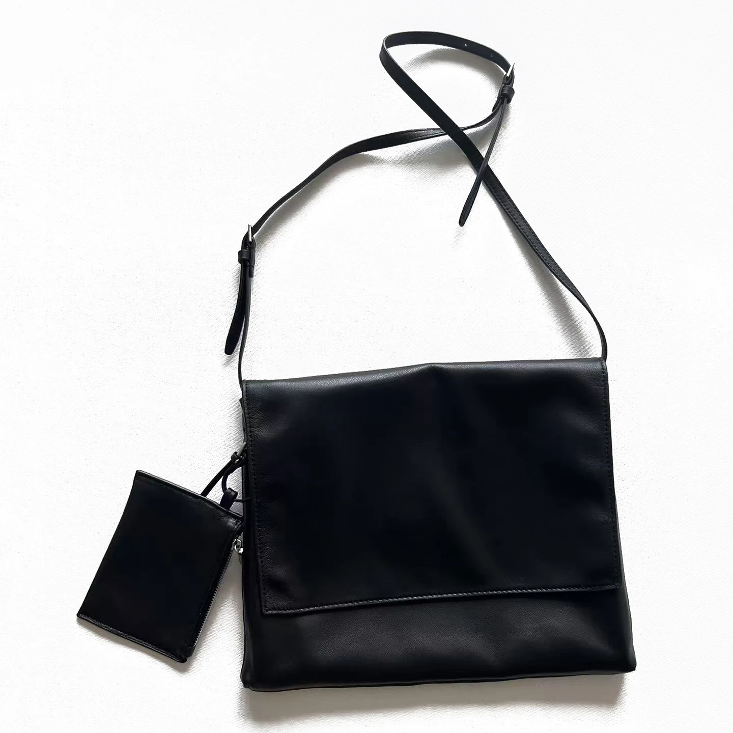 All sheepskin envelope bag tr neutral minimalist messenger bag soft genuine leather fashion shoulder messenger bag women's bag