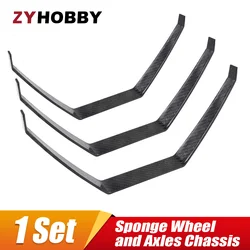 Kohlefaser-Fahrwerk mit Schwammrad und Achsen-Chassis für 30E/50E/70E RC Starrflügelflugzeugmodell