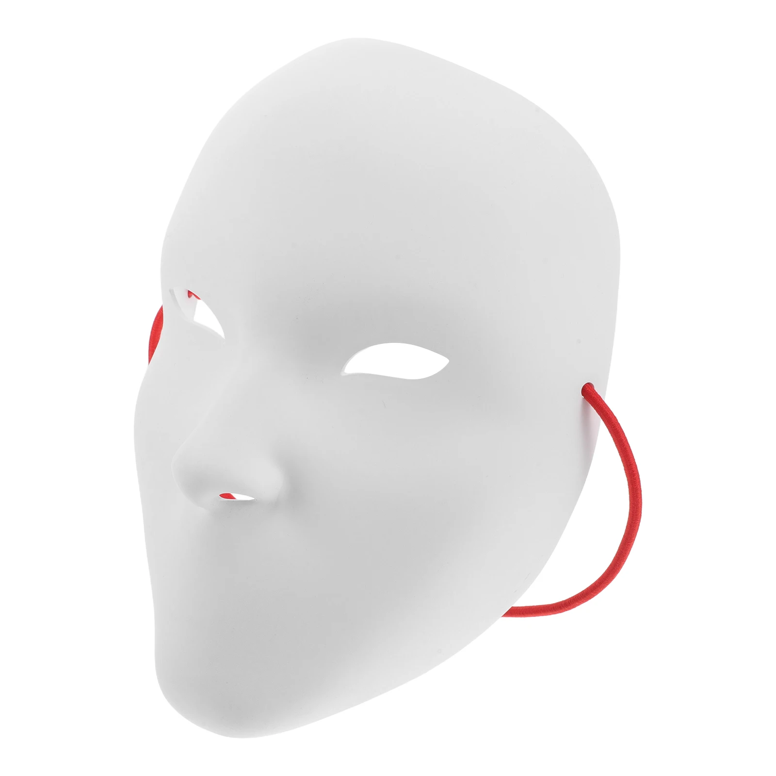 

Blank Mask DIY Decorative White Plastic Face Masquerade Costume Party Halloween Vintage Circus Lightweight Women Men Cosplay