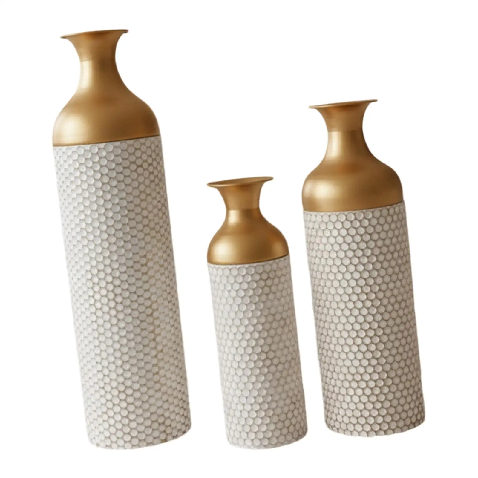 3 قطع زهرية زارع الزهور الجافة هدية عيد ميلاد تشكيلة زهور الحديد لعيد الحب رف المنزل المطبخ