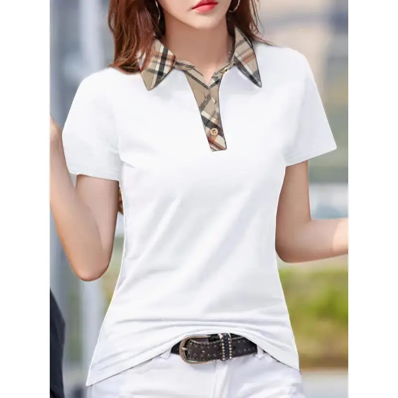 

Men's irt U2862 Trans-bouny New Sle Pure Color Stand Collar Contrast Color Ne irt Ciwalk Cool Sensatio...