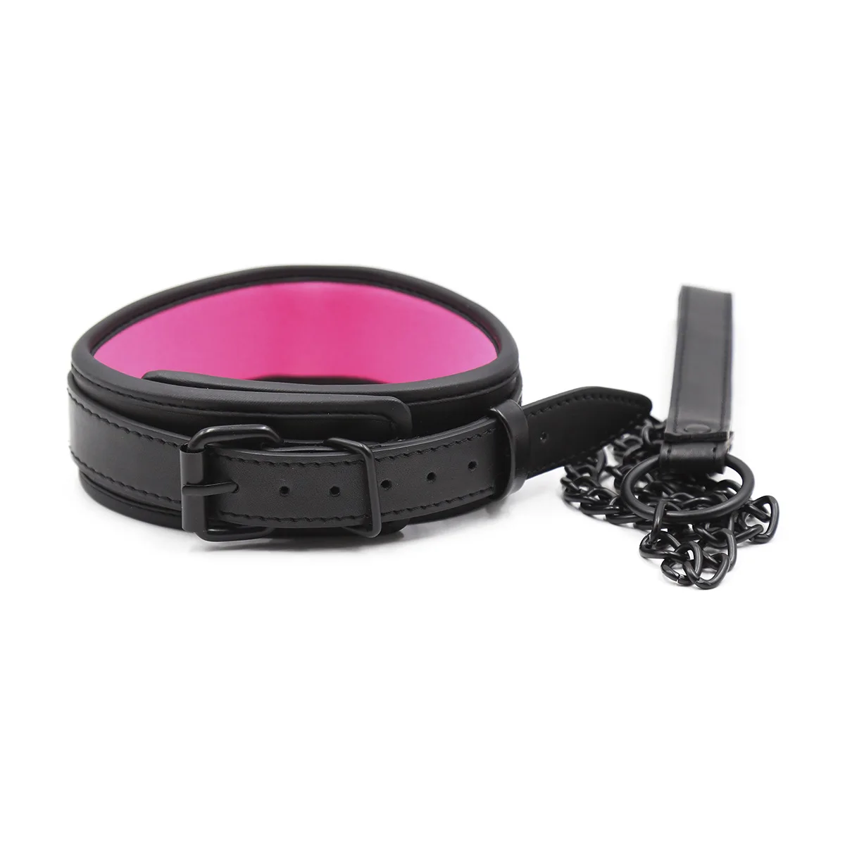 طوق الجلود وحلقات سلسلة BDSM غطاء الرقبة الذكور الإناث زوجين عبودية طوق لعب زوجين الكبار القيود الجنسية
