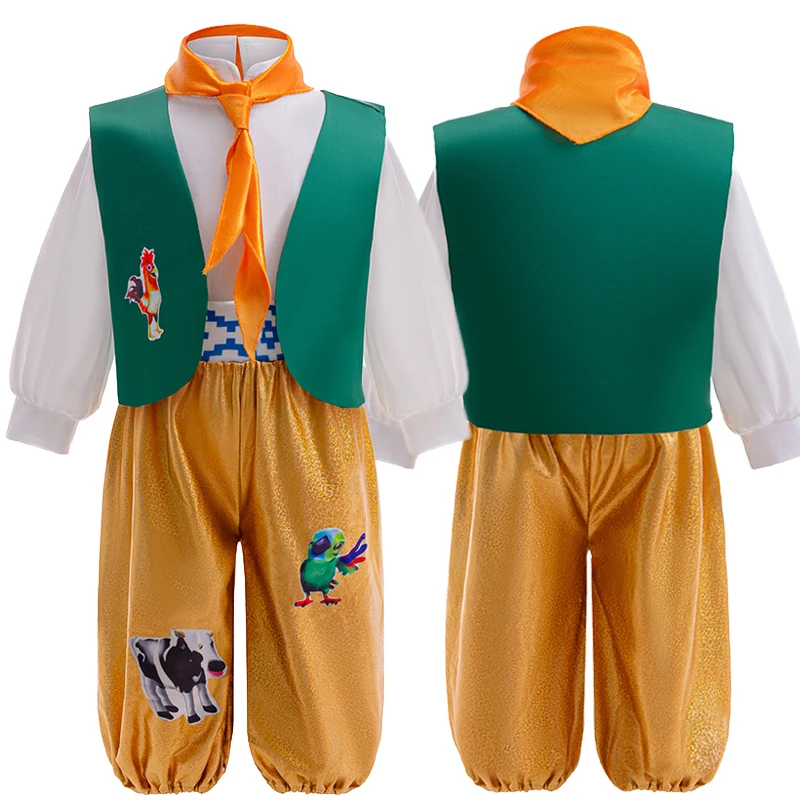 Новый детский карнавальный костюм с героями мультфильмов «Ферма Сарай Зенон», полный комплект, костюмы для маленьких мальчиков и девочек на Хэллоуин, день рождения, ролевые игры Новый детский карнавальный костюм с героями мультфильмов «Ферма Сарай Зенон», полный комплект, костюмы для маленьких мальчиков и девочек на Хэллоуин, день рождения, ролевые игры