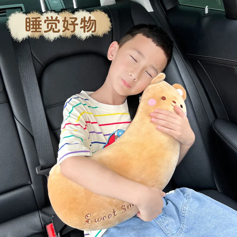 Children Car Pillows Cartoon Bear Korea Cartoon Cotton Baby Pillow for Newborn Baby Kids Baby Cushion Pillow