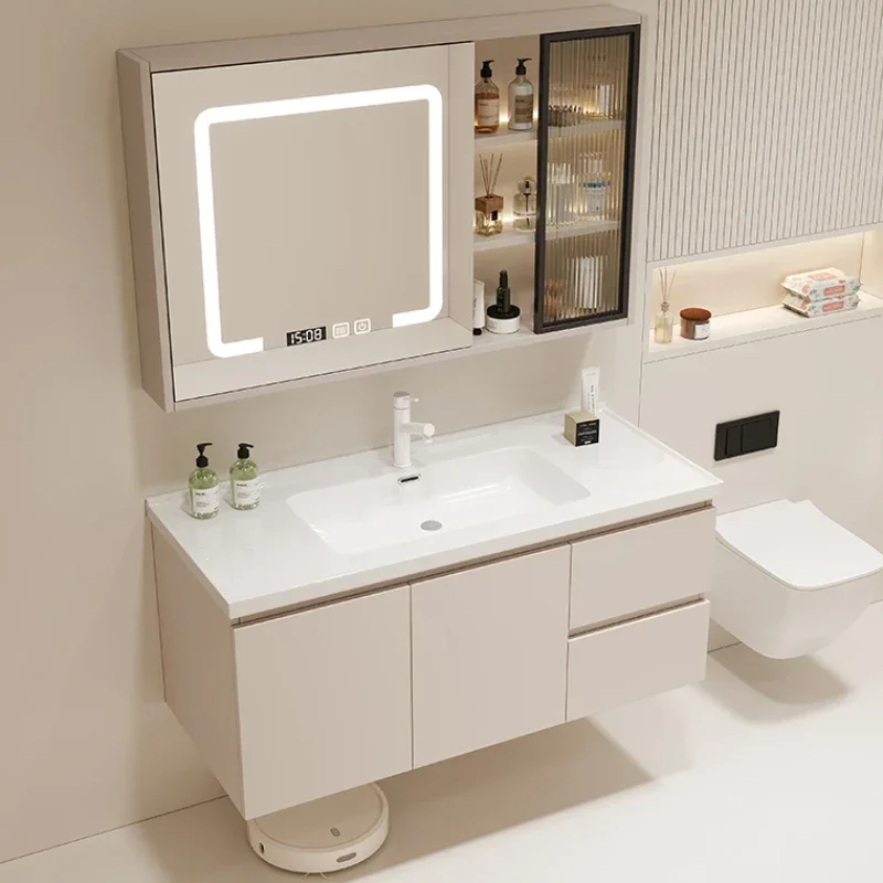 

Wall Organizer Bathroom Cabinet Storage Waterproof Display Bathroom Cabinet Mirror Shower Armario De Almacenamiento Furniture