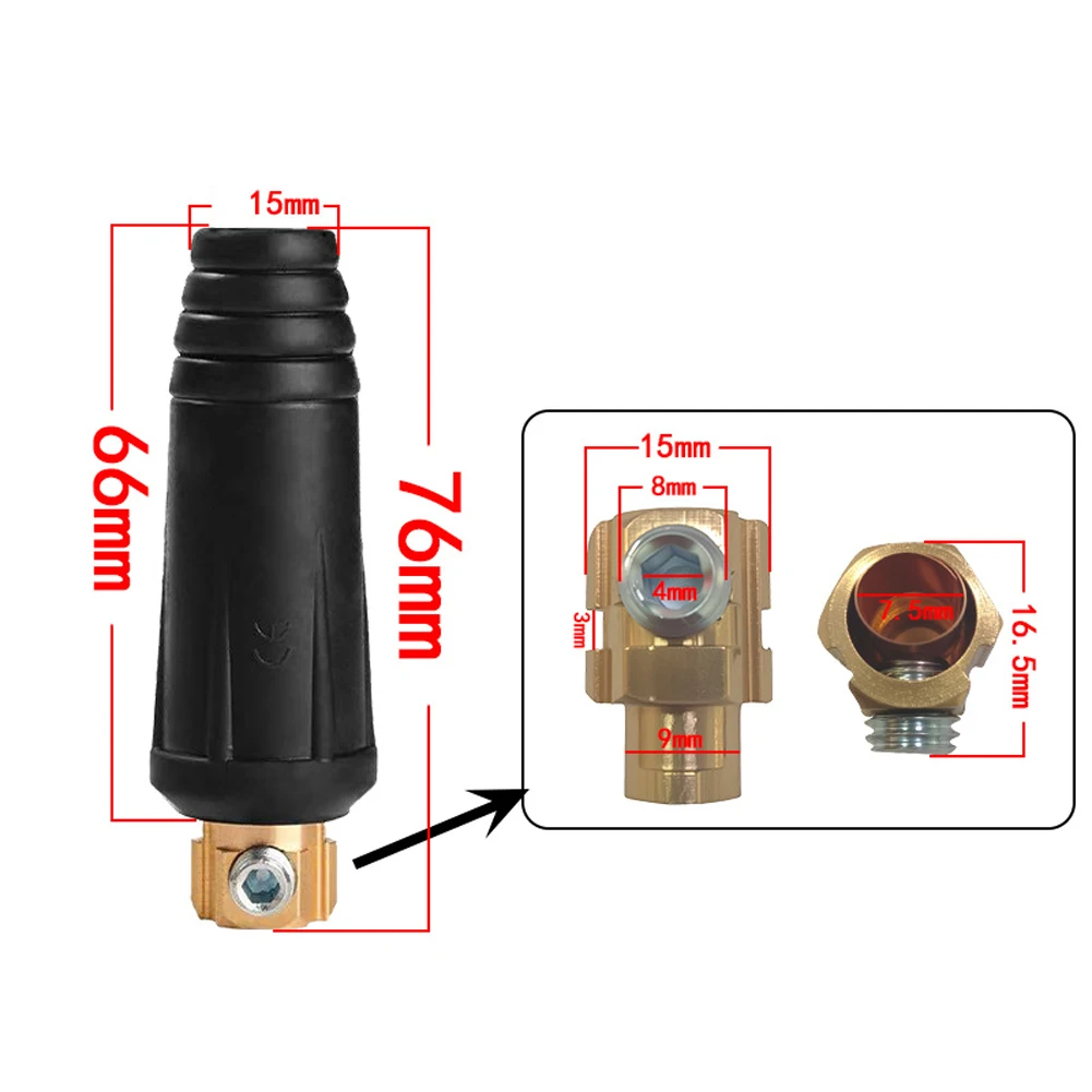 Quick Connect Copper Socket for 200 315 400 500 Type Welding Machines Engineered for Repeated High Heat Exposure