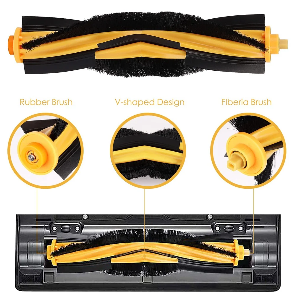 로봇 진공 청소기용 메인 사이드 브러시 필터 교체 액세서리, Ecovacs Deebot Ozmo 920, 950, T8, N8, T9 시리즈용