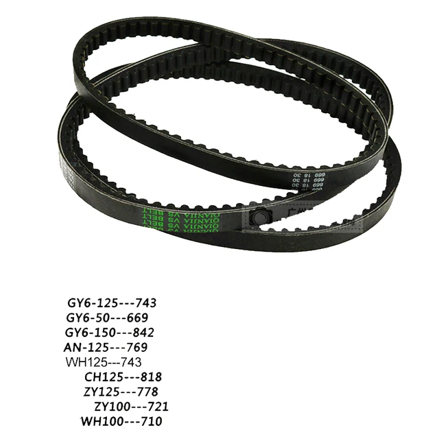 Pasek napędowy motocykla do Honda Suzuki Kymco Yamaha GY6125 WH100T AN125 669/742/818/842/721/778/710/769 Pasek sprzęgła wariatora