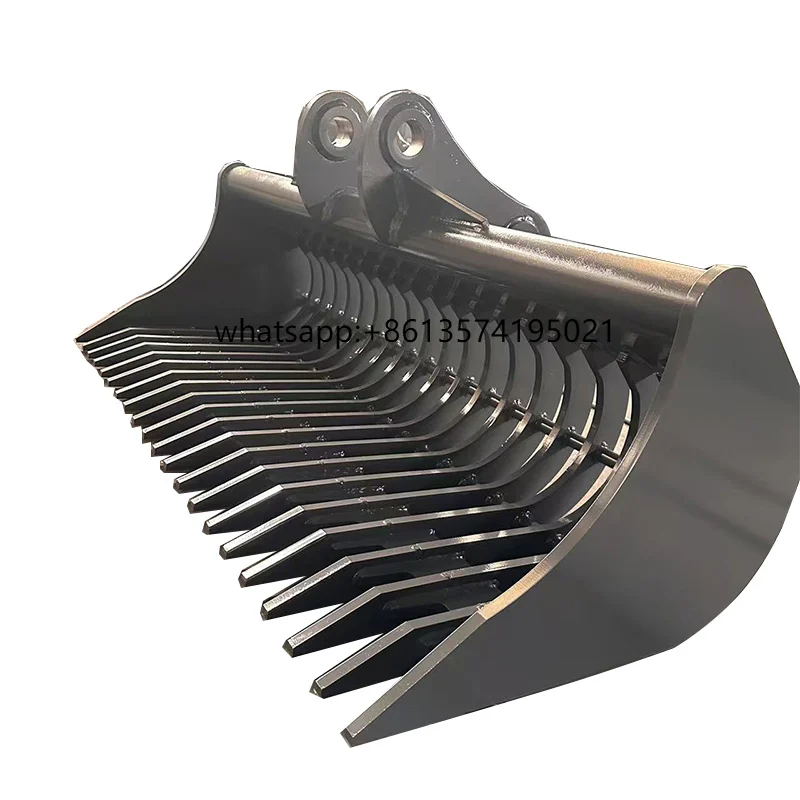 

Customized 150 mm Excavator Grille Bucket with Bucket Teeth Customized Excavator Grill Bucket Attachment