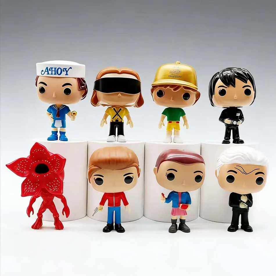 

Лидер продаж, 8 шт., одиннадцать Дастин Стив Робин, 10 см, экшн-фигурки, игрушки, виниловые куклы для коллекции