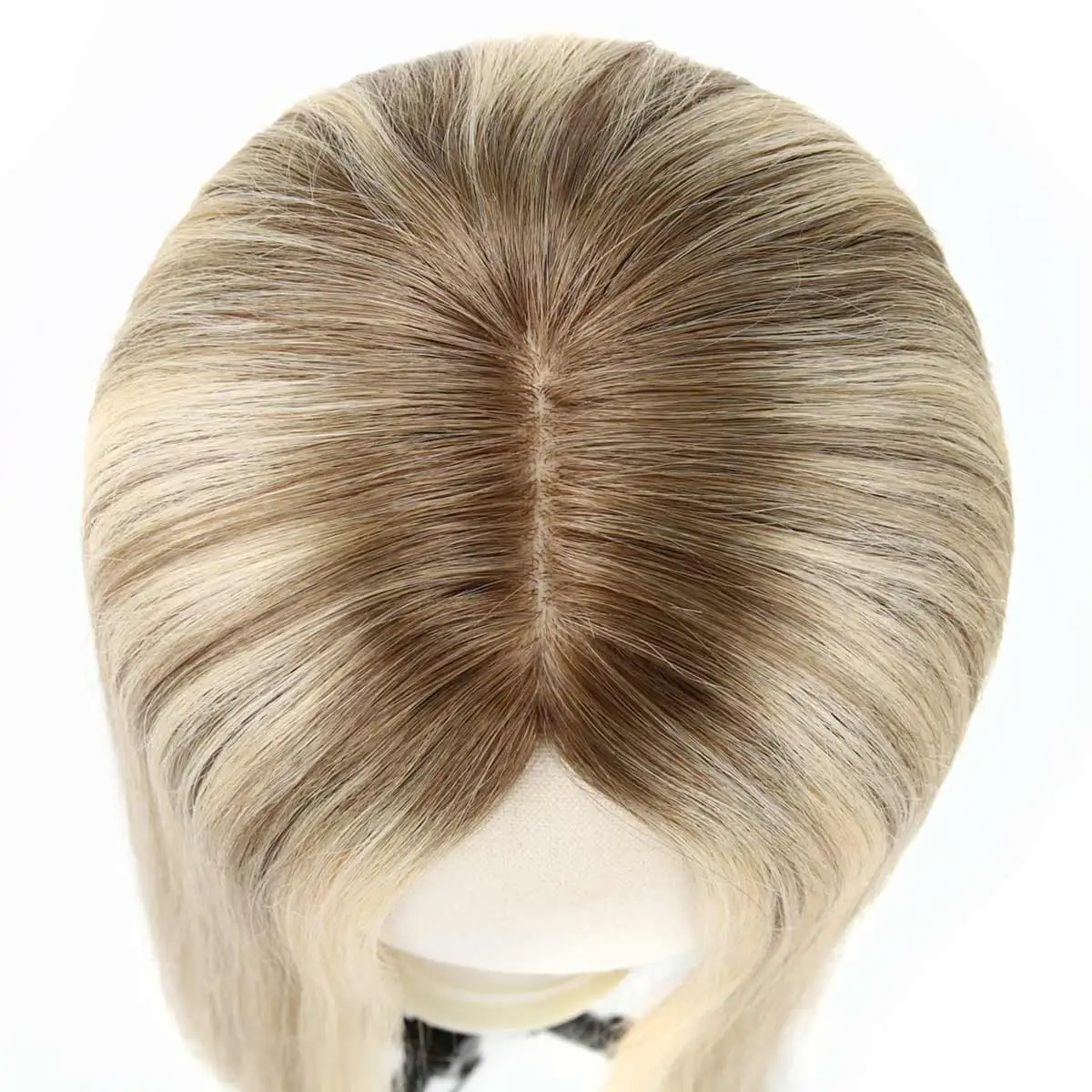 TUW16 Silk Base Hair Topper Hair Topper for Thinning Crown Remy Human Hair Topper Hair Piece for Women Natural Look Hair Toppers