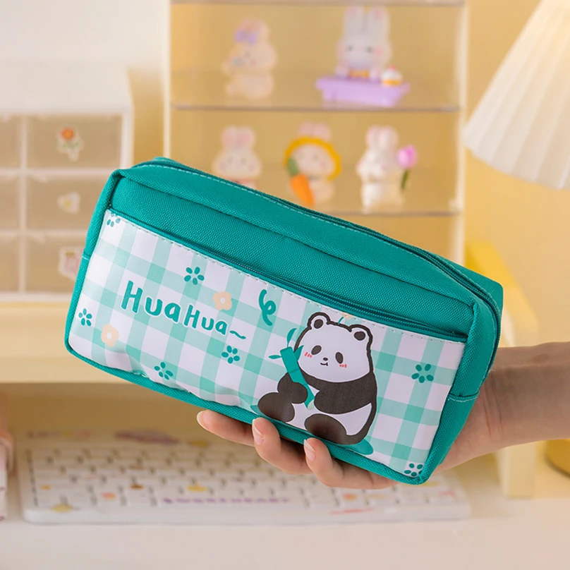 Panda Pencil Case Trousse Kawaii Stationery Pencilcase Cute Animals Pencil Box Estuches Escolares School Supplies Pencils Case