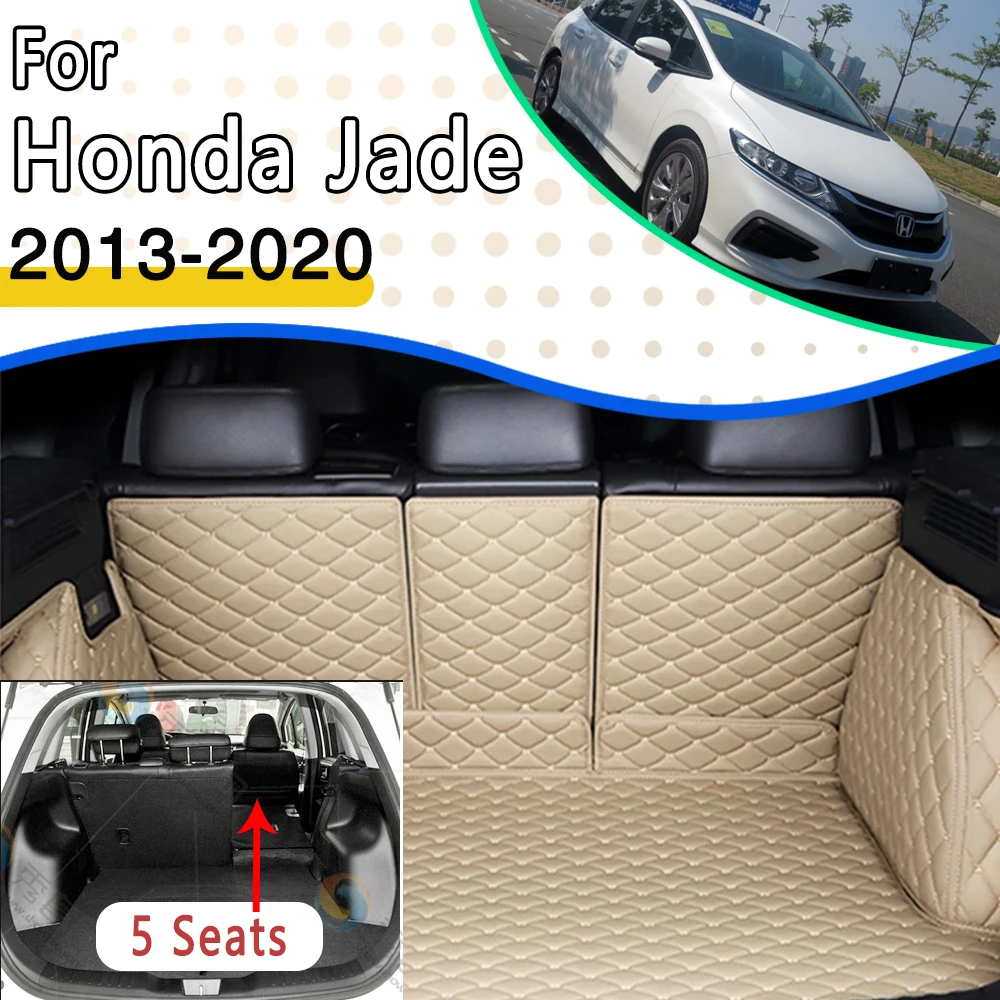 

Кожаные автомобильные коврики для Honda Jade FR4 FR5 2013 ~ 2020 Tapete Automotivo Para Carro Коврики для хранения автомобиля Задние коврики в багажник Автомобильные аксессуары