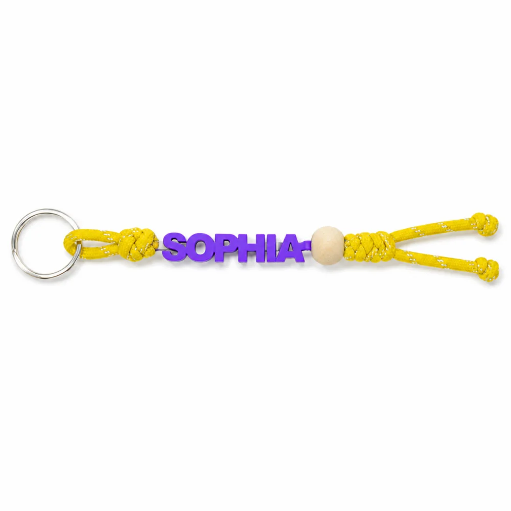 Personalised Handmade Braided Cord Keychain