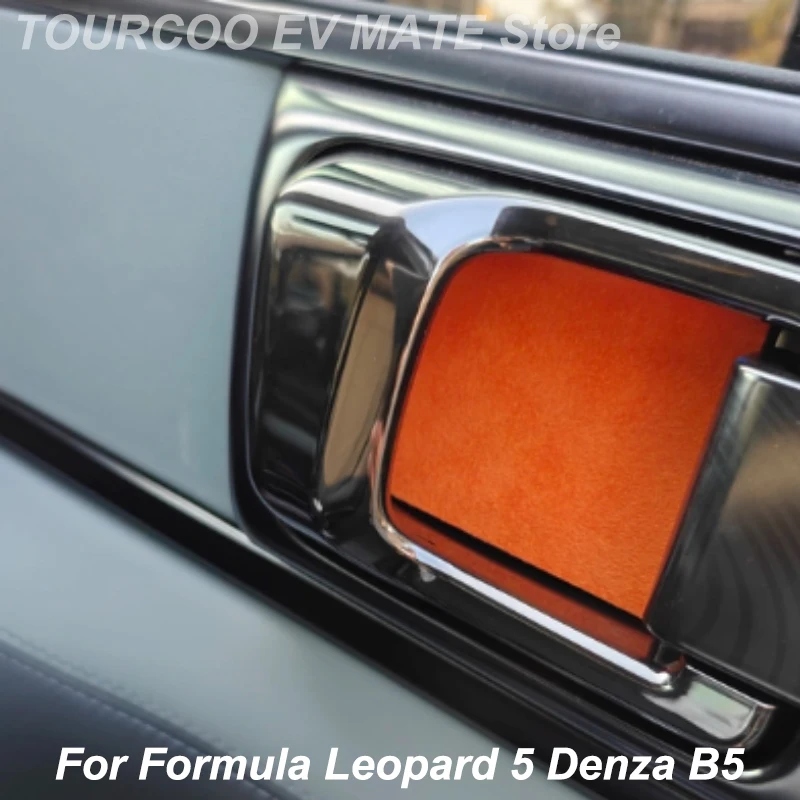 For Formula Leopard 5 Denza B5 23-24 Suede Door Bowl Decorative Stickers Auto Styling Modified Accessories