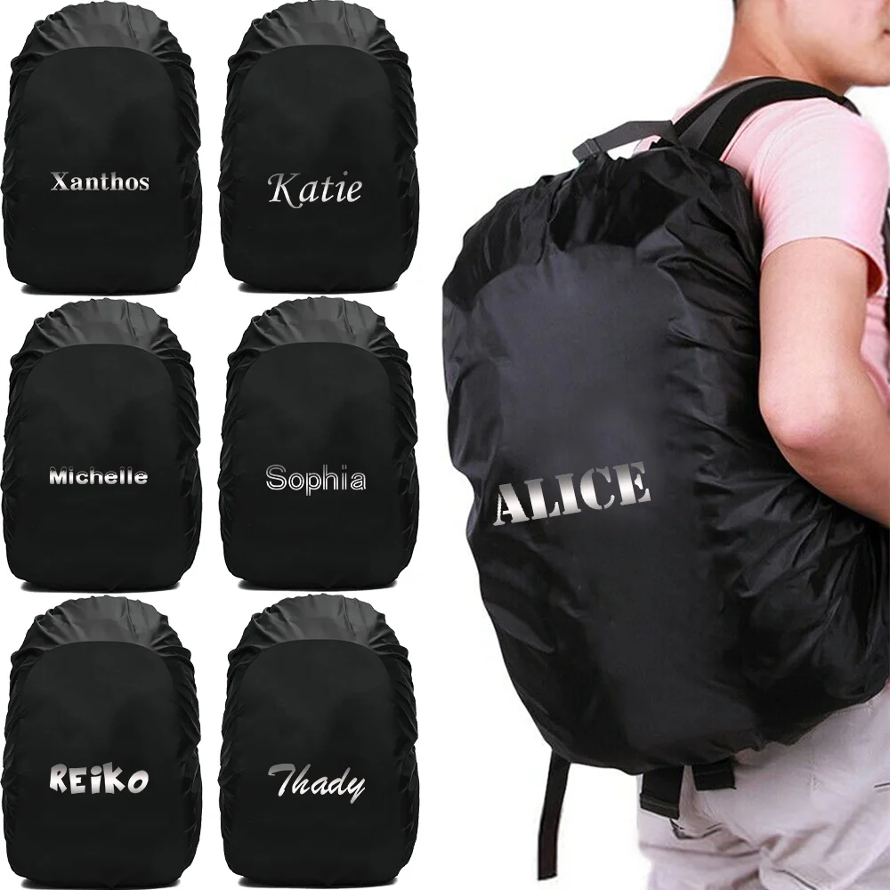 

Personalized Customized Name Backpack Rain Cover 2025 New 20-70L Portable Hiking Climbing Bag Cover Waterproof Custom Products