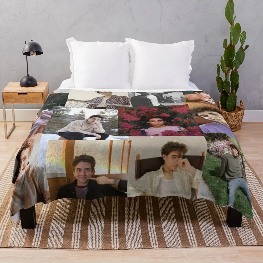 

Joshua Bassett pic collage Throw Blanket Fuzzy Plush Throw Blanket for Sofa Chair