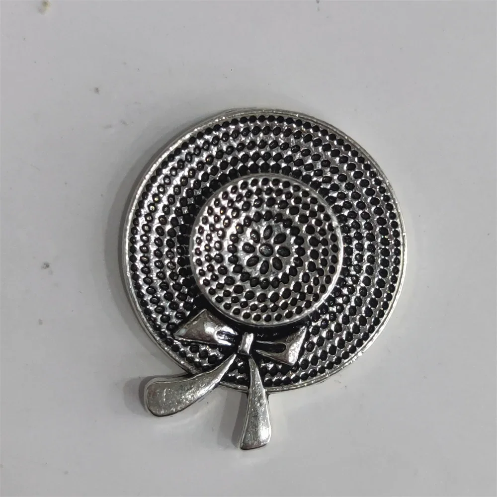 Classic Mini Bowknot Sun Hat Metal Badge For ZP Kerosene Petrol Lighter DIY Handmade Decor Accessory Cigarette Accessories