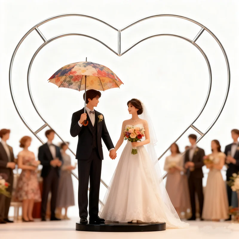 

2x2m Heart Wedding Arch 5D Rose And Hydrangea Simulation Flower Arrangement Backdrop for Wedding Ceremony Party Decor