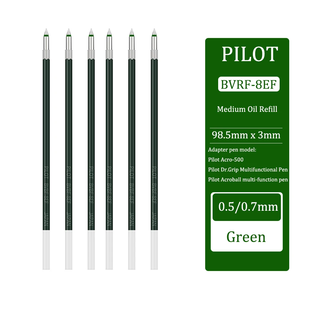 6/10 stücke Japanische Pilot BKSG Gel Stift Original Refill Dr Grip Multifunktionale Kugelschreiber Refill 0.5/0,7mm BVRF-8EF Schreibwaren