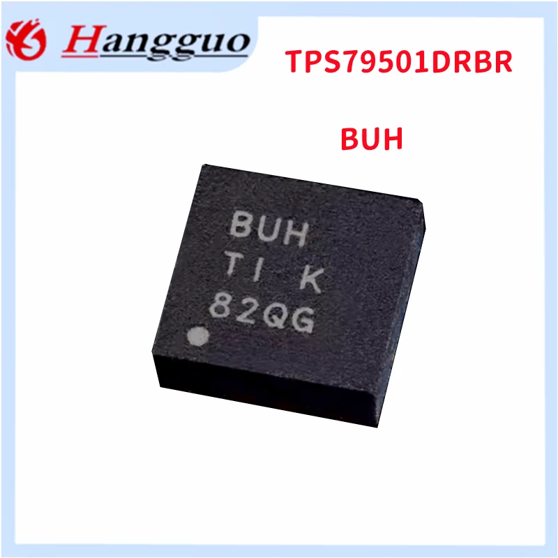 5pcs/Lot Original TPS79501DRBR TPS79501 SON8 Screen Printing BUH Linear Voltage Stabilizer IC Chip