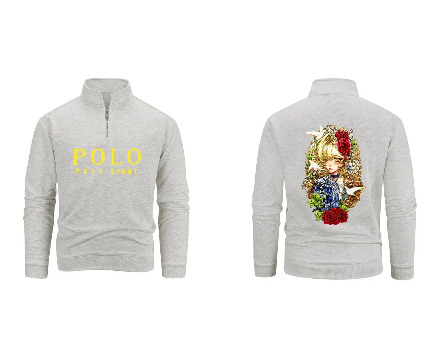 Рисунок 5 - Мужские толстовки с капюшоном на полумолнии