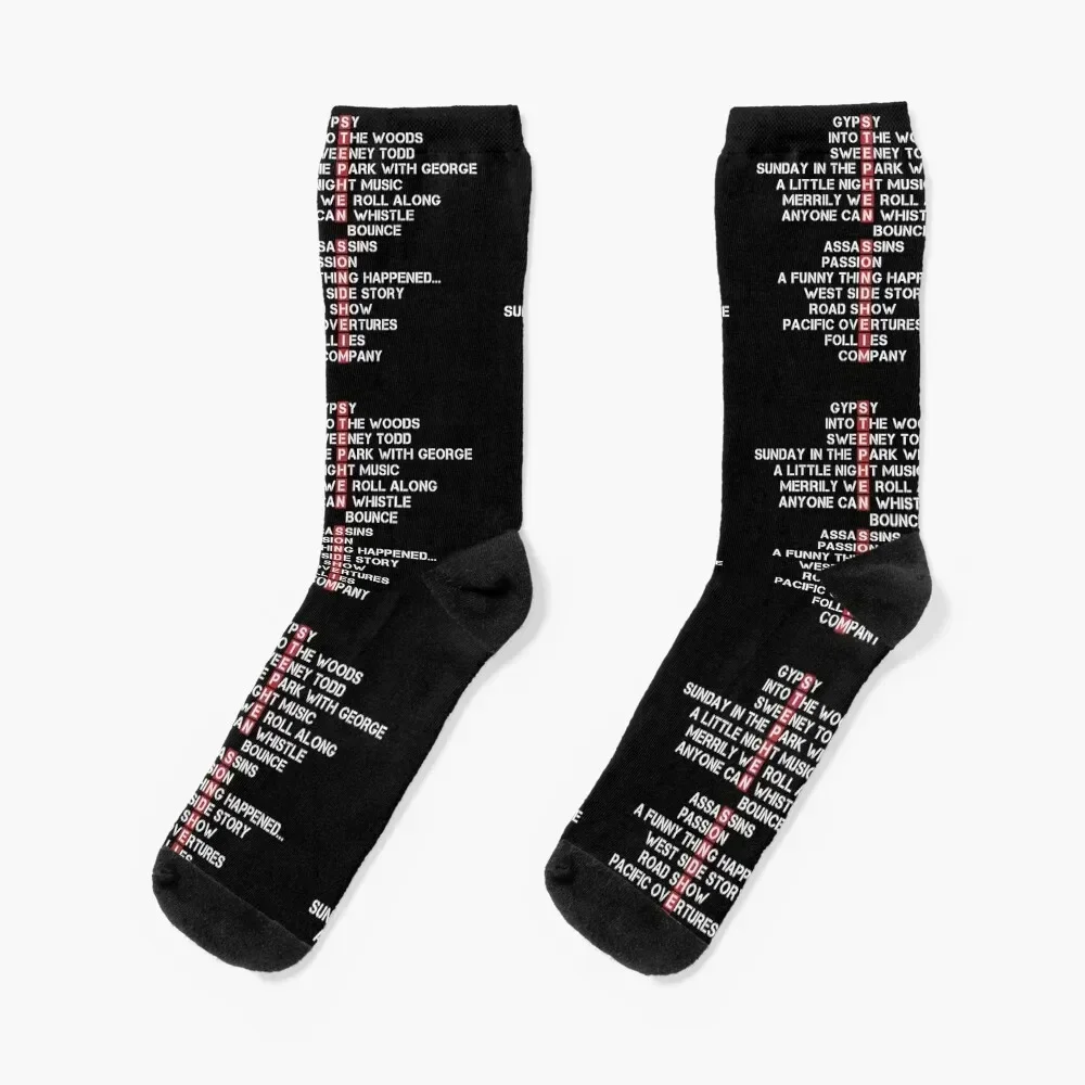 Stephen Sondheim Socks Stockings man Christmas Stockings compression Ladies Socks Men's