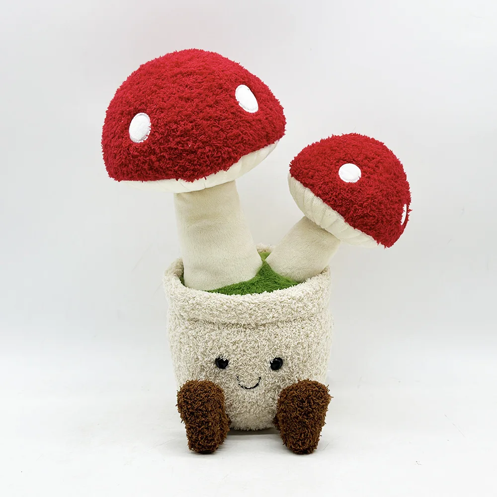 

30cm Mushroom Plush Toys Cute Soft Stuffed Cartoon Anime Pillow Dolls For Kid Birthday Christmas Gift