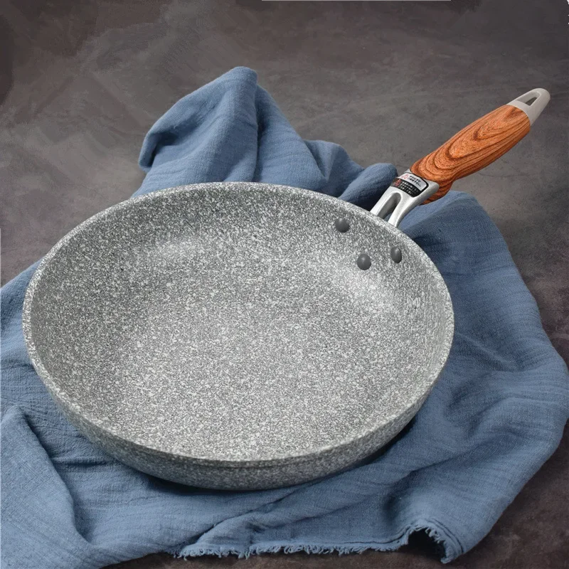 

Durable Stone Frying Wok Pan Non-stick Ceramic Pot Induction Fryer Steak Cooking Gas Stove Skillet Cookware Tool for Kitchen Set
