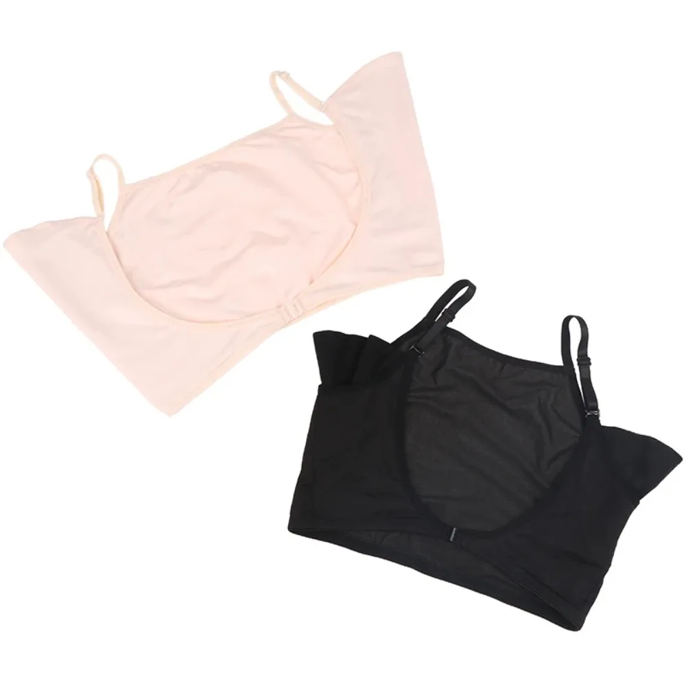 Reusable Washable Sweat Absorbing Vest Thin Breathable Back Sweat Pad T-shirt Shape Underarm Sweat Pad Women